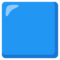 Blue Square emoji on Google